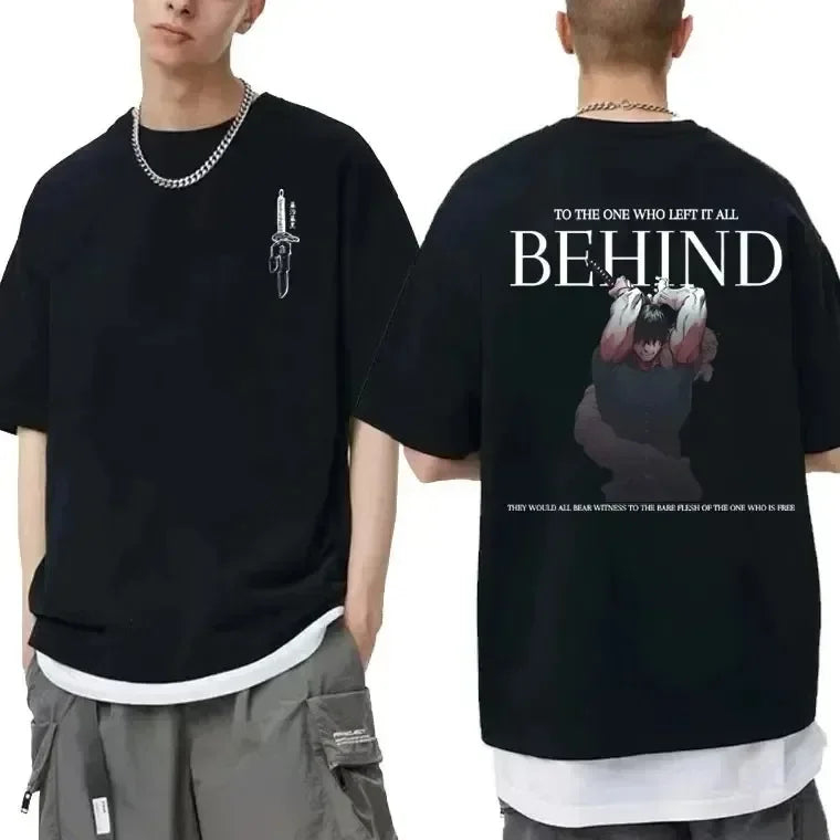 Japanese Anime Jujutsu Kaisen Fushiguro Toji Graphic T-shirt Men Women Fashion Oversized T Shirts Male Manga Fashion Cotton Top